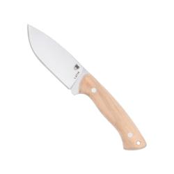 Couteau Cobratec Twin Mountain 4.5'' Lame Acier 1.4116 Manche Bois d'Olivier Etui Cuir CBTTWMOLW45