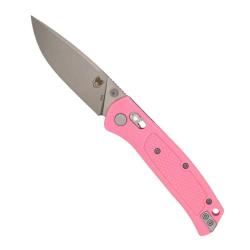 Couteau Cobratec EDC Scout Lame Acier VG-10 Manche Grivory Rose Bar Lock CBTSCTGRPKB