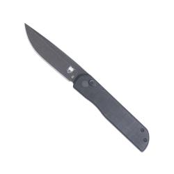 Couteau Cobratec Prowler Drop Point Lame Acier D2 Manche G10 Noir Button Lock CBTPLRBKBD