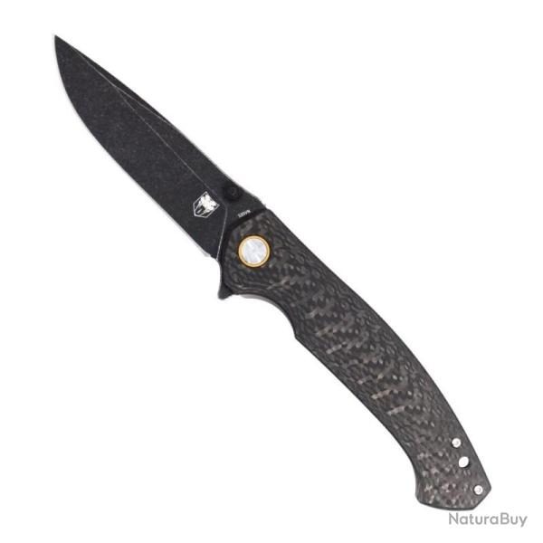 Couteau Cobratec Aventus Lame Acier S35VN Manche Carbone/Titane Framelock CBTAVN