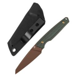 Couteau Kansept Parr Lame Acier D2 Manche Micarta Vert Etui Kydex G011A8