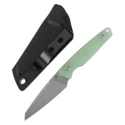 Couteau Fixe Kansept Parr Lame Acier D2 Manche G10 Jade Etui Kydex G011A7