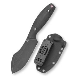 Couteau Trivisa Pumpkin Lame Acier 14C28N Manche Micarta Etui Kydex TVYD03BM14