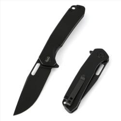 Couteau Wixco Pexston Lame Acier 14C28N Manche Aluminium Black Liner Lock WXC12ANV