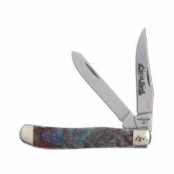Couteau Bear & Son Mini Trapper Coral Reef Lame Inox Manche Coral Reef Made In USA BC907CR