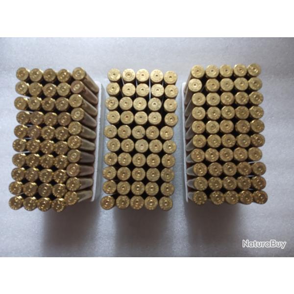 150 �tuis 6,5x55 en S&B tir�es 1 fois.