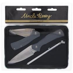 Set Cadeau Schrade Uncle Henry Fixe et Pliant Lame Acier Inox Manche Nylon SCHP1183272
