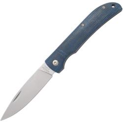 Couteau Bear & Son Slip Joint Lame Acier Inoxydable Manche Micarta Jean Bleu Made In USA BC457MB