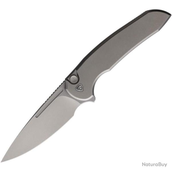 Couteau Ferrum Forge Stinger Button Lock Lame Acier Nitro-V Manche Titane FF013