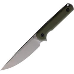 Couteau Fixe Ferrum Forge XL Lackey Green Lame Acier D2 Manche G10 &Eacute;tui Kydex FF008G