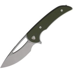 Couteau Ferrum Forge Mini Archbishop Green Lame Acier Nitro-V Manche G10 Liner Lock FF004VG
