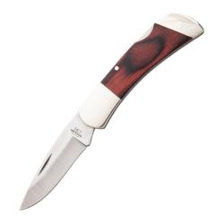 Couteau Bear & Son Midsize Lockback Lame Acier 440 Manche Bois de Rose Made In USA BC261R