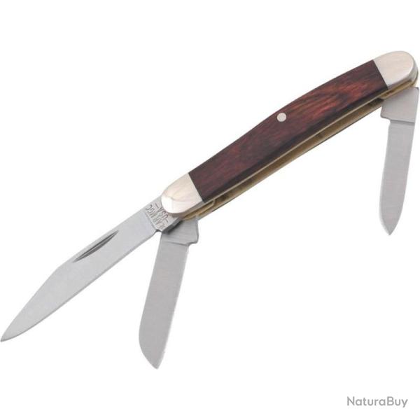 Couteau Bear & Son Small Stockman Lame Acier 440 Manche Bois de Rose Made In USA BC233R