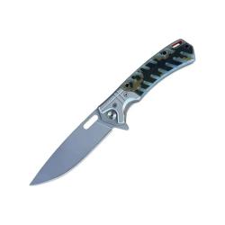 Couteau ElitEdge Lame Acier 440C Manche G10 Camo Digital Linerlock EE10B032DG