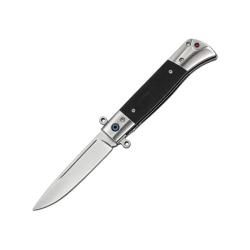 Couteau ElitEdge Lame Acier 440C Manche G10 Noir Linerlock EE10B029BK