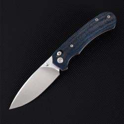 Couteau Ferramonster Spectrum CP Lame Acier 154CM Manche Micarta Bleu Crossbar Lock FMR23004CPC