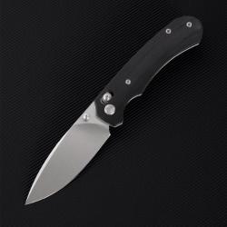 Couteau Ferramonster Spectrum CP Lame Acier 154CM Manche Micarta Noir Crossbar Lock FMR23004CPA