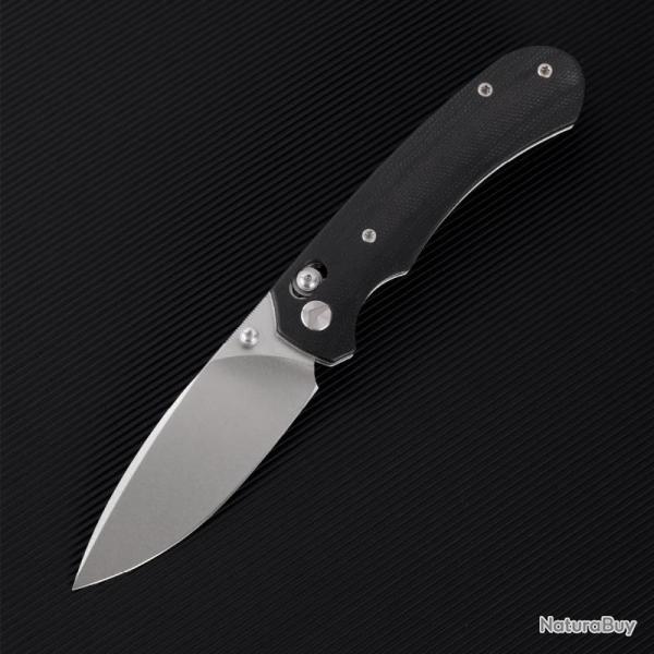 Couteau Ferramonster Spectrum CP Lame Acier 154CM Manche Micarta Noir Crossbar Lock FMR23004CPA