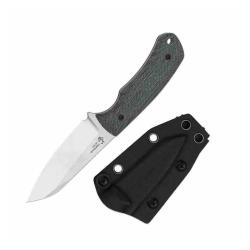 Couteau Kizer Field Mouse Lame Acier 14C28N Manche Micarta Norplex UltreX Noir &Eacute;tui Kydex KI1135A3