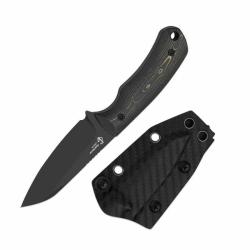 Couteau Fixe Kizer Field Mouse Lame Acier CPM-3V Manche FatCarbon Camo Dor&eacute; &Eacute;tui Kydex KI1135A1