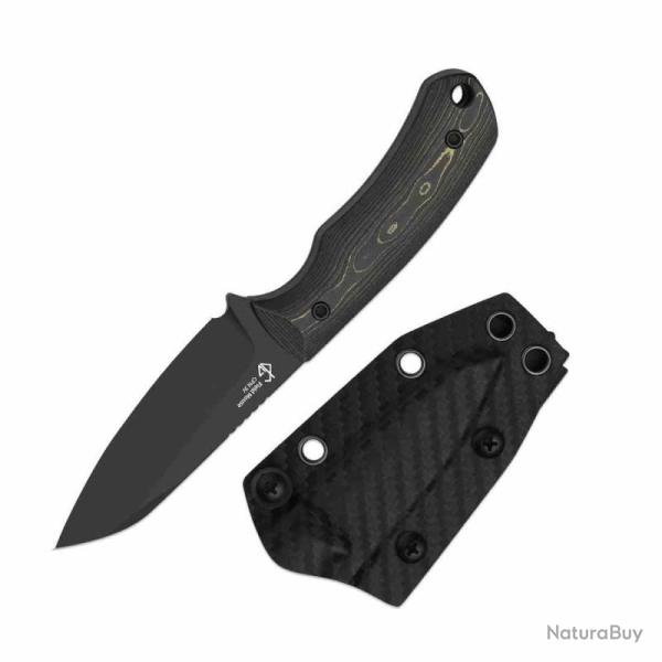 Couteau Fixe Kizer Field Mouse Lame Acier CPM-3V Manche FatCarbon Camo Dor� �tui Kydex KI1135A1