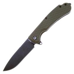 Couteau de Poche Daggerr Wocket Linerlock Lame Acier 8Cr14MoV Manche FRN Olive DGRWKFOLBW