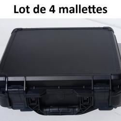 Mallette caisse valise de protection : lot de 4 mallettes