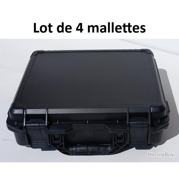 Mallette caisse valise de protection : lot de 4 mallettes
