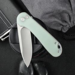Couteau Civivi Button Lock Elementum II Lame Nitro-V Manche G10 Naturel Button Lock C18062P2CP