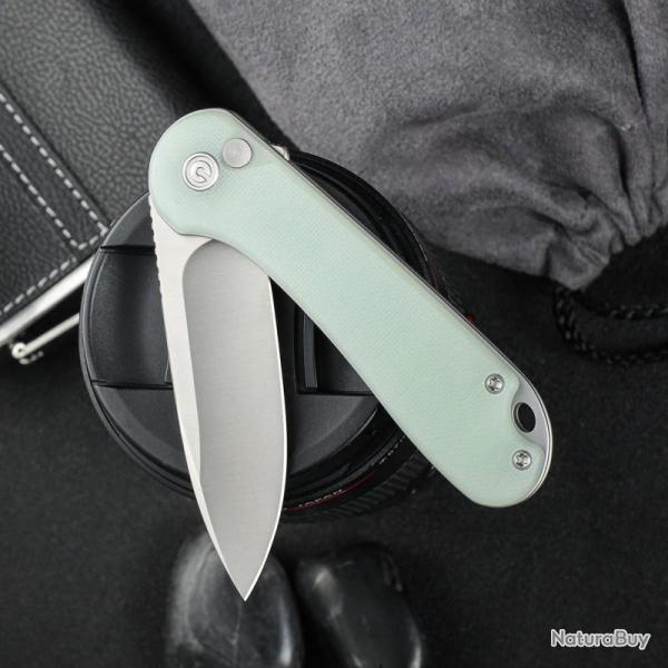 Couteau Civivi Button Lock Elementum II Lame Nitro-V Manche G10 Naturel Button Lock C18062P2CP