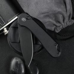 Couteau Civivi Button Lock Elementum II Lame Nitro-V Manche G10 Noir Button Lock C18062P1CP