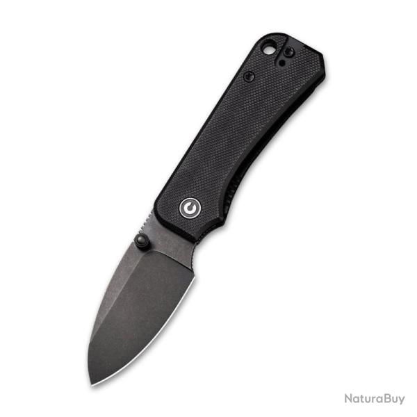 Couteau Civivi Baby Banter Lame Acier Nitro-V Manche G10 Noir Liner Lock C19068S2CP