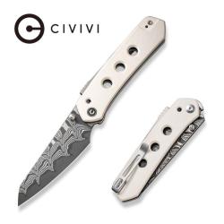 Couteau Civivi Vision FG Lame Damas Manche G10 Ivoire Superlock C22036DS1CP