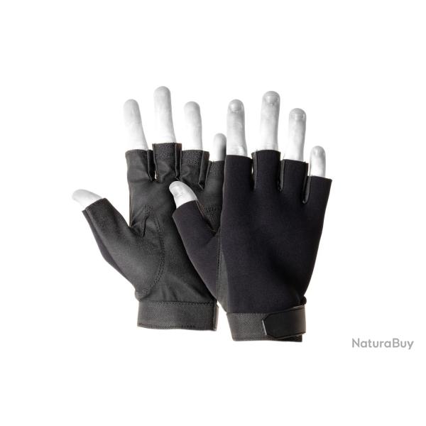 Invader Gear Half Finger Shooting Gloves - Black / XL