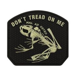 JTG Don't Tread on me Frog Rubber Patch - Glow
