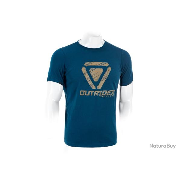 Outrider OT Scratched Logo Tee Blue