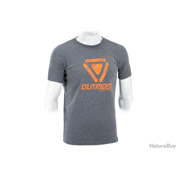 Outrider OT Scratched Logo Tee Dark Grey