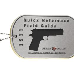 Real Avid 1911 Field Guide - guide illustr&eacute; d'entretien du 1911