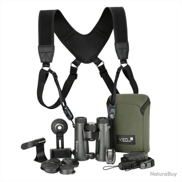 Vanguard pack VEO HD IV 10x42 avec harnais et digiscopie