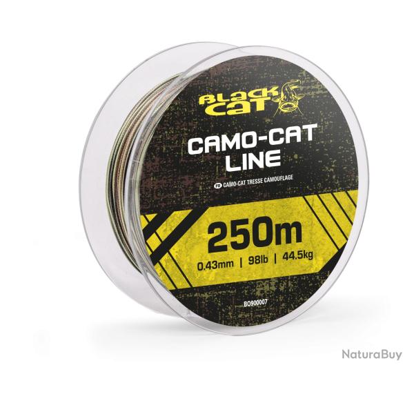 Tresse Black Cat Camo-Cat Line 250m 50kg 250m 47/100