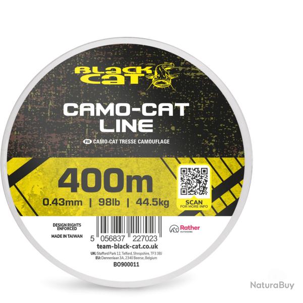 Tresse Black Cat Camo-Cat Line 400m 43/100 400m 44,5kg