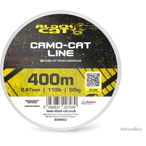 Tresse Black Cat Camo-Cat Line 400m 50kg 400m 47/100