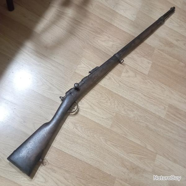 Fusil Chassepot 1868 ,2�me classe monomatricule � restaurer