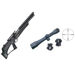 CARABINE ARCEA-SNOWPEAK T-REX BULLPUP PCP Cal. 4,5 mm  19,9 Joules+ Lunette 4 x 32