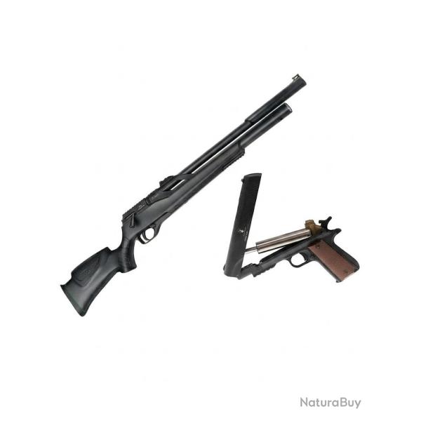 CARABINEPCP SNOWPEAK T-REX PCP Cal. 4,5 mm  19,9 Joul.+ Pistolet PCP Artemis LP400 Cal. 4,5 mm