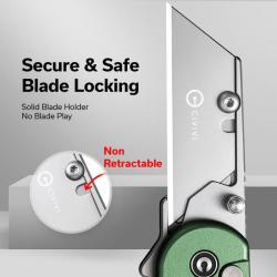 Couteau Civivi Elementum Utility Lame Acier 6Cr13 Manche Aluminium Vert Button Lock C23039B3CP