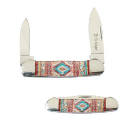 Couteau Elk Ridge Canoe Orange SW Lame Acier 3Cr13 Manche Acrylique Orange Southwest ER42454OR