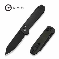 Couteau Civivi Over Yonder Lame Acier 14C28N Manche Micarta Vert Crossbar Lock C250271CP