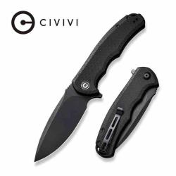 Couteau Civivi Praxis Lame Acier 9Cr18MoV Manche Micarta Noir Liner Lock C803GCP