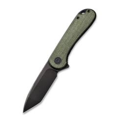 Couteau Civivi Elementum Lame Acier D2 Manche Micarta Vert Liner Lock C907TECP